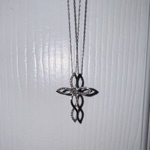 Kay Jewelers Silver Infinity Cross Necklace
